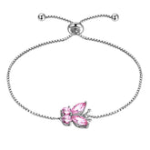 Butterfly Bracelet Birthstone October Tourmaline Link - Bracelet - Aurora Tears